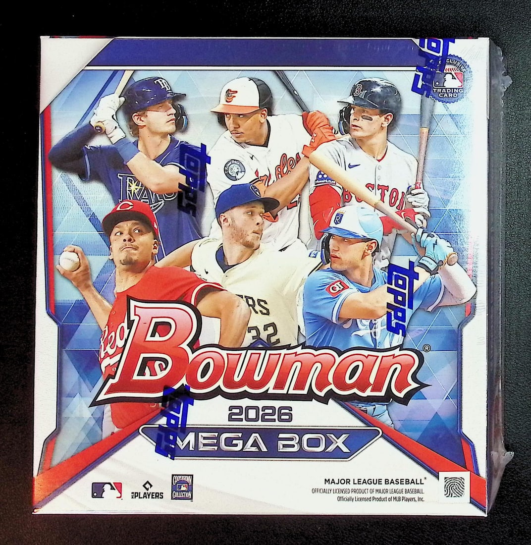 2026 Bowman Baseball Cards MEGA BOX, Roman Anthony Rookie Card, Konnor Griffin Prospect: Set Rookies Include: Cooper Flagg, Kon Knuepple, V.J. Edgecombe, & Carter Bryant. Bowman Basketball NBA Trading & Sports Cards, Sports Cards for Sale Near Me, Champion and Hall of Fame Players, Auctio