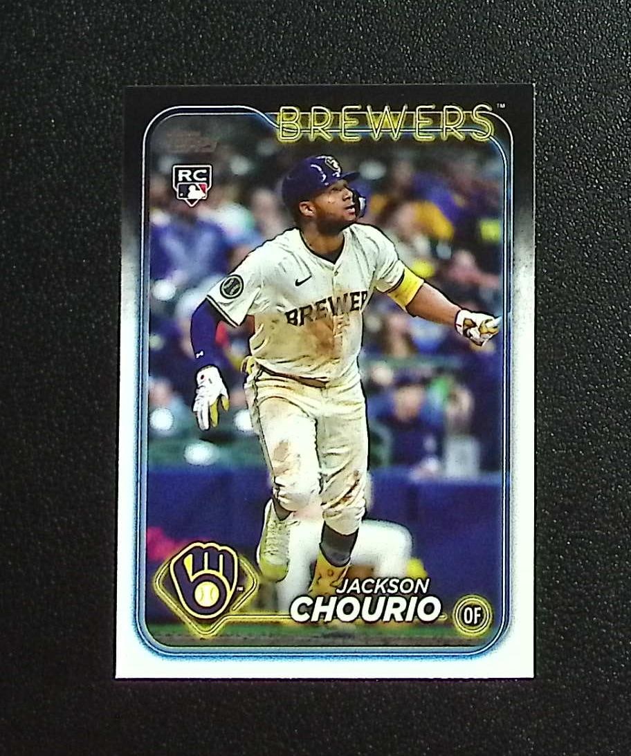 Jackson Chourio Rookie Card 2024 Topps Update #US240 Milwaukee Brewers: Topps, Bowman, & Fanatics Baseball MLB Trading & Sports Cards, Sports Cards for Sale Near Me, World Series & Hall of Fame Players Memorabilia, Refractors, X-Fractors, Numbered, SP, SSP, Valuable Aucti