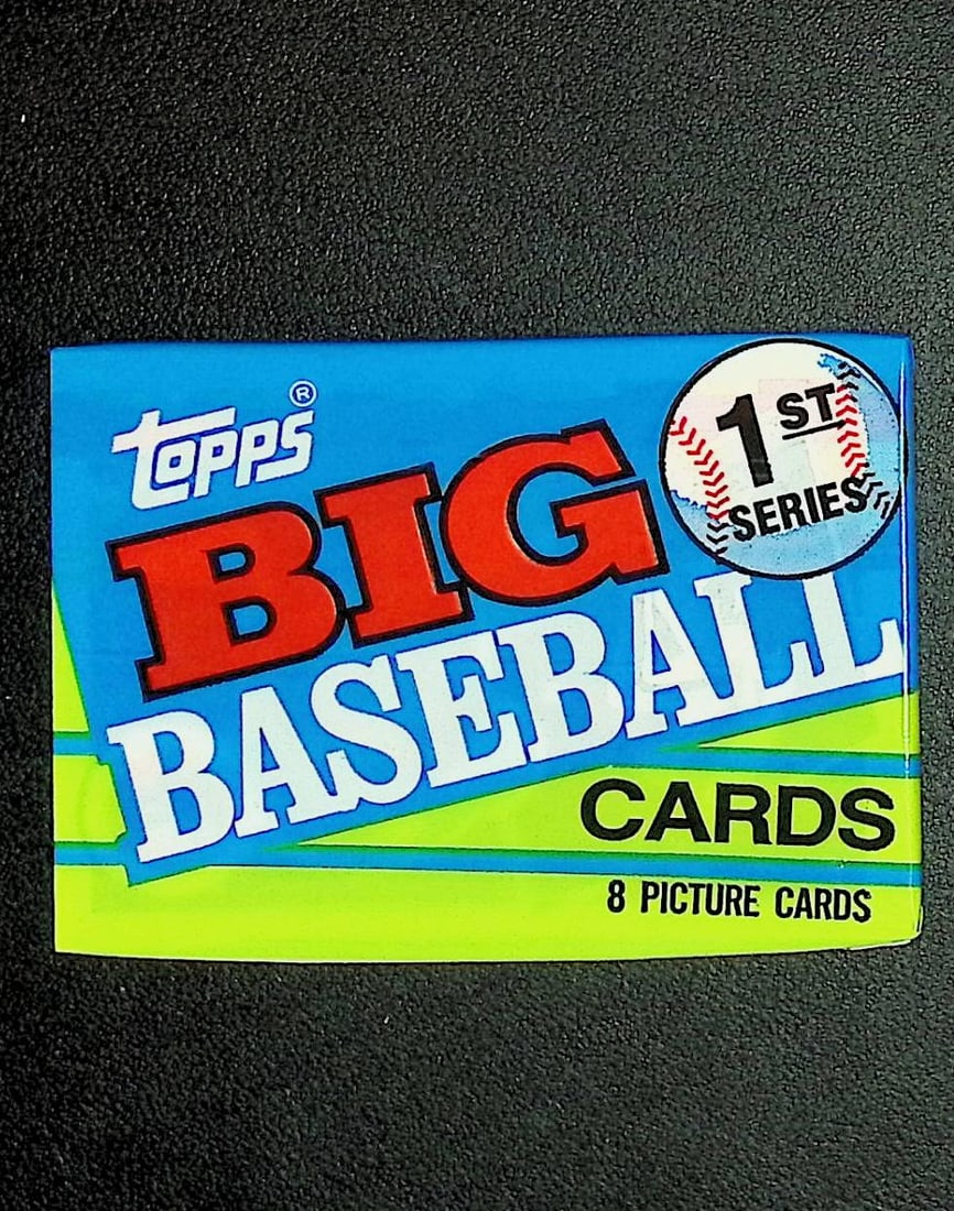 1990 Topps Big Baseball Series 1 Retail Box Wax Pack Vintage Baseball Cards: Topps Valuable Vintage MLB Rookie Baseball Trading Cards, Ken Griffey, Jr, Barry Bonds, Rickey Henderson, Nolan Ryan, Bo Jackson, Rickey Henderson, Dave Winfield, Old Sports Cards for Sale Near Me, Wo