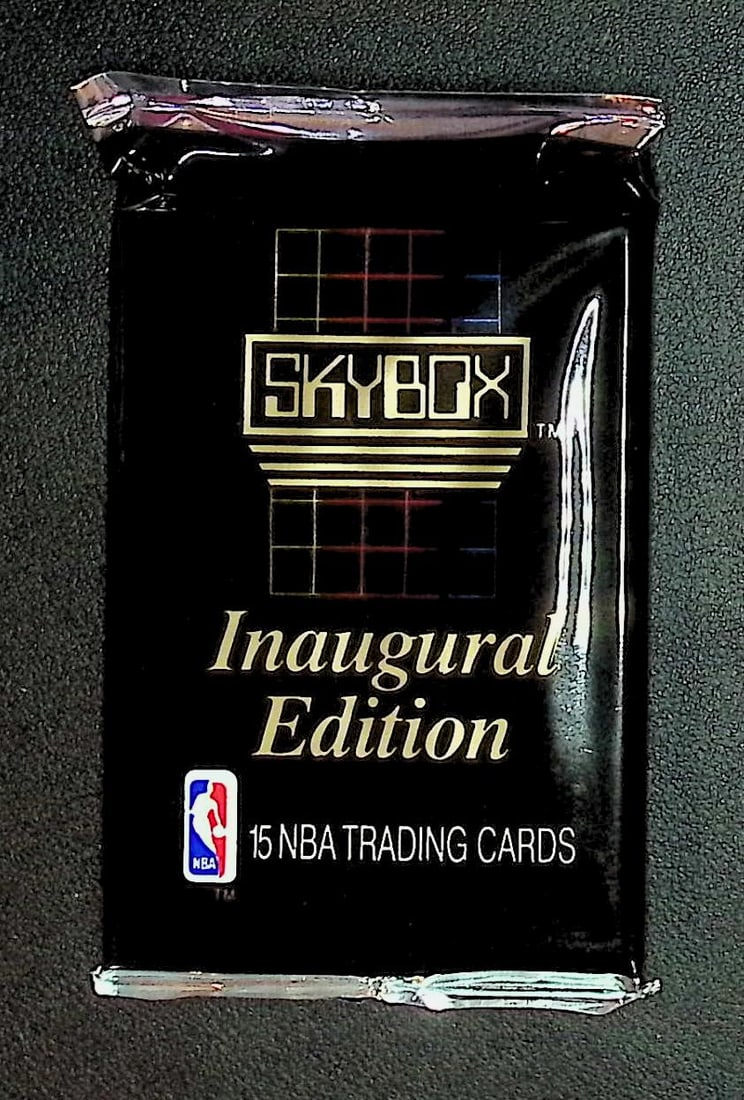 1990 Skybox SERIES 1 Innaugural Edition Basketball Vintage Basketball Retail Box Wax Pack: Vintage Valuable Basketeball NBA Trading & Sports Cards Sold On Line, Michael Jordan, Chicago Bulls, David Robinson Rookie Card, Shawn Kemp Rookie Card, Magic Johnson, Larry Bird, Tim Hardaway RC, Old