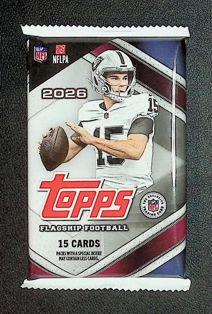 2026 Topps Flagship Football MEGA Box Pack: Topps Football NFL Trading & Sports Cards, Refractors, Prism Refractors, X-Fractors, Sports Cards for Sale Near Me, Super Bowl & Hall of Fame Players, Autographs, SP, SSP, Valuable Auction Memorabilia