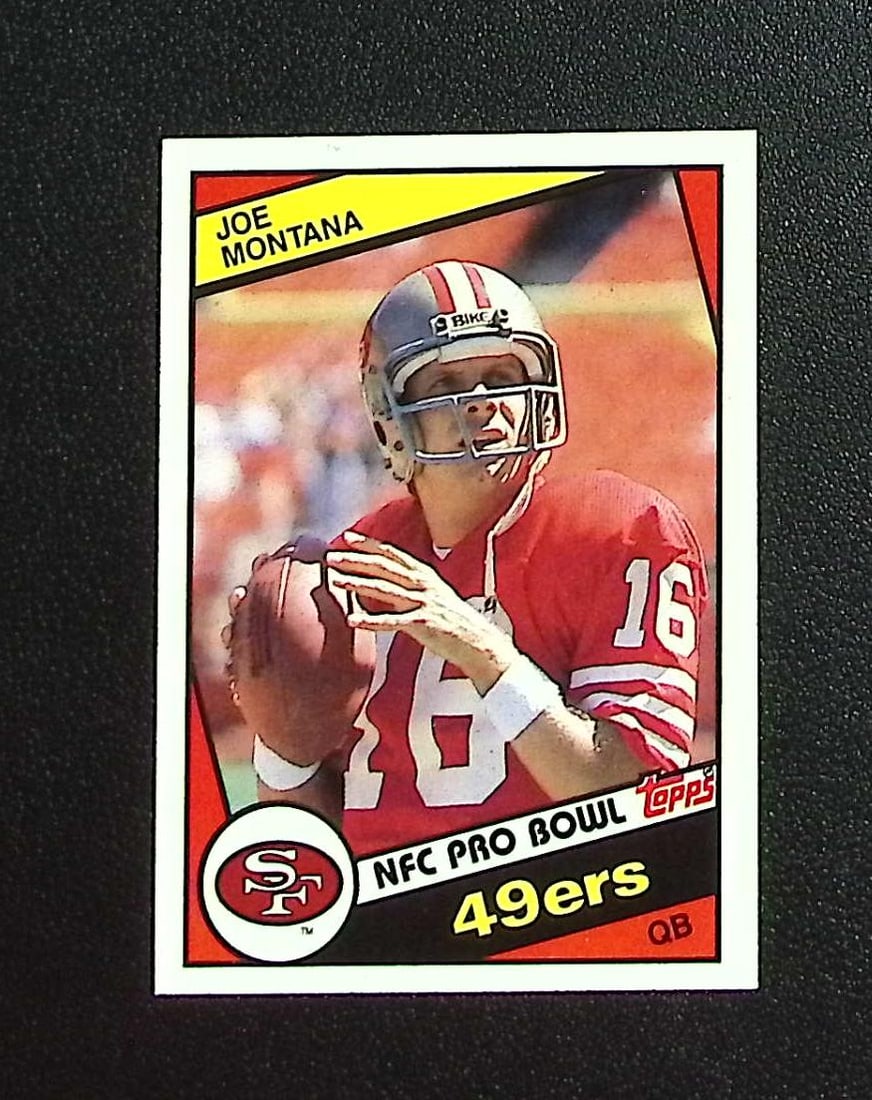 Joe Montana 1984 Topps #358 San Francisco 49ers: Topps & Bowman Football NFL Trading Sports Cards, Sports Cards for Sale Near Me, Super Bowl & Hall of Fame Player Cards, Resurgence, Composite, SP, SSP, Valuable Auction Memorabilia Lots For Sale On L