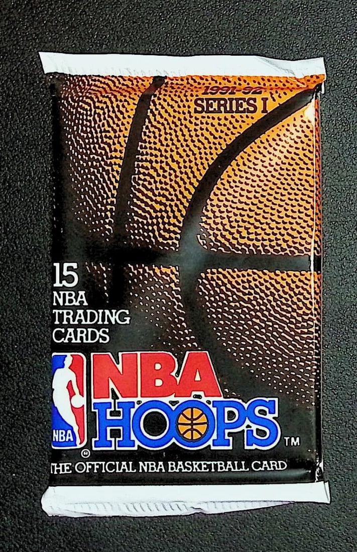 1991 NBA Hoops SERIES 1 Vintage Basketball Cards Retail Box Pack New Factory Sealed: Vintage Valuable Basketeball NBA Trading & Sports Cards Sold On Line, Michael Jordan, Chicago Bulls, David Robinson Rookie Card, Shawn Kemp Rookie Card, Magic Johnson, Larry Bird, Tim Hardaway RC, Old