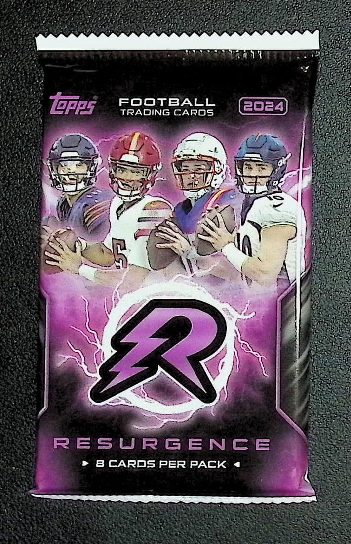 2024 Topps Resurgence Football Cards Mega Box Pack - Jayden Daniels Rookie Card: Topps Football NFL Trading & Sports Cards, Rookie Cards in this Set Are Drake Maye Jayden Daniels, Bo Nix, JJ McCarthy, Marvin Harrison Jr, Refractors, Prism Refractors, X-Fractors, Sports Cards for S