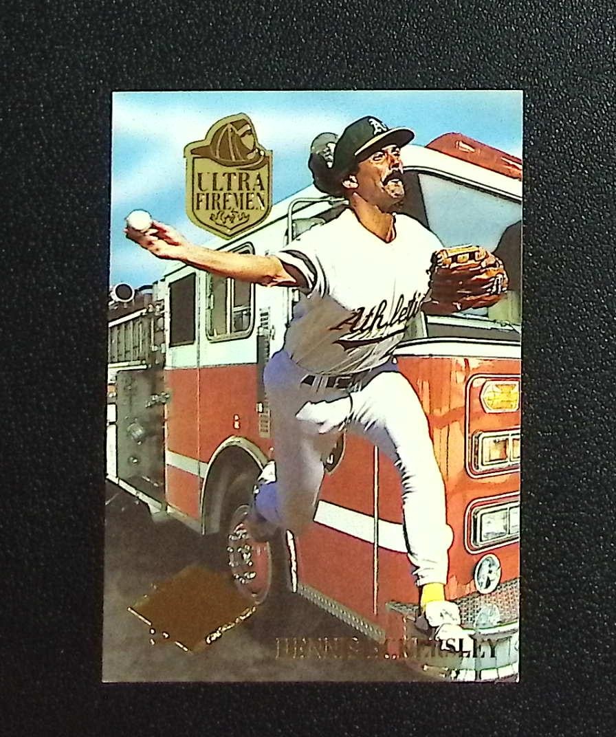 Dennis Eckersley Firemen 1994 Fleer Ultra #5 Athletics: Fleer Baseball MLB Trading & Sports Cards, Old Sports Cards for Sale Near Me, Auction Memorabilia Lots for Sale On Line, World Series & Hall of Fame Players