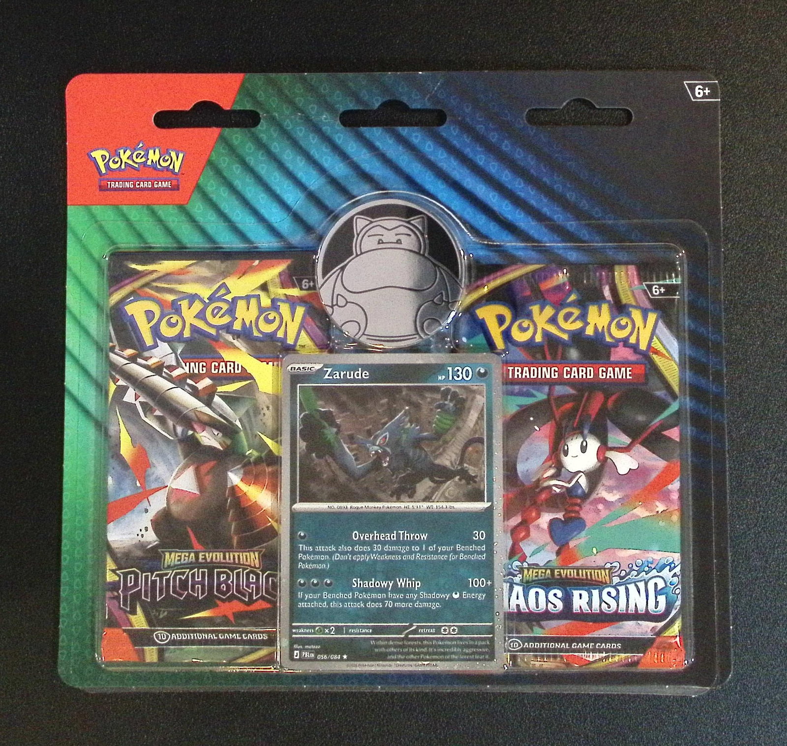 Pokemon 2 Pack Blister Hanger. 1 Pitch Black & 1 Chaos Rising: Pokemon Trading Card Game Cards, Charizard, Pikachu, Mewtwo, Reverse Holo, Holo Rare, Secret Rare Cards, Full Art Cards, Eevee, Ultra Rare Card, Illustration Rare, Special Illustration Rare SIR