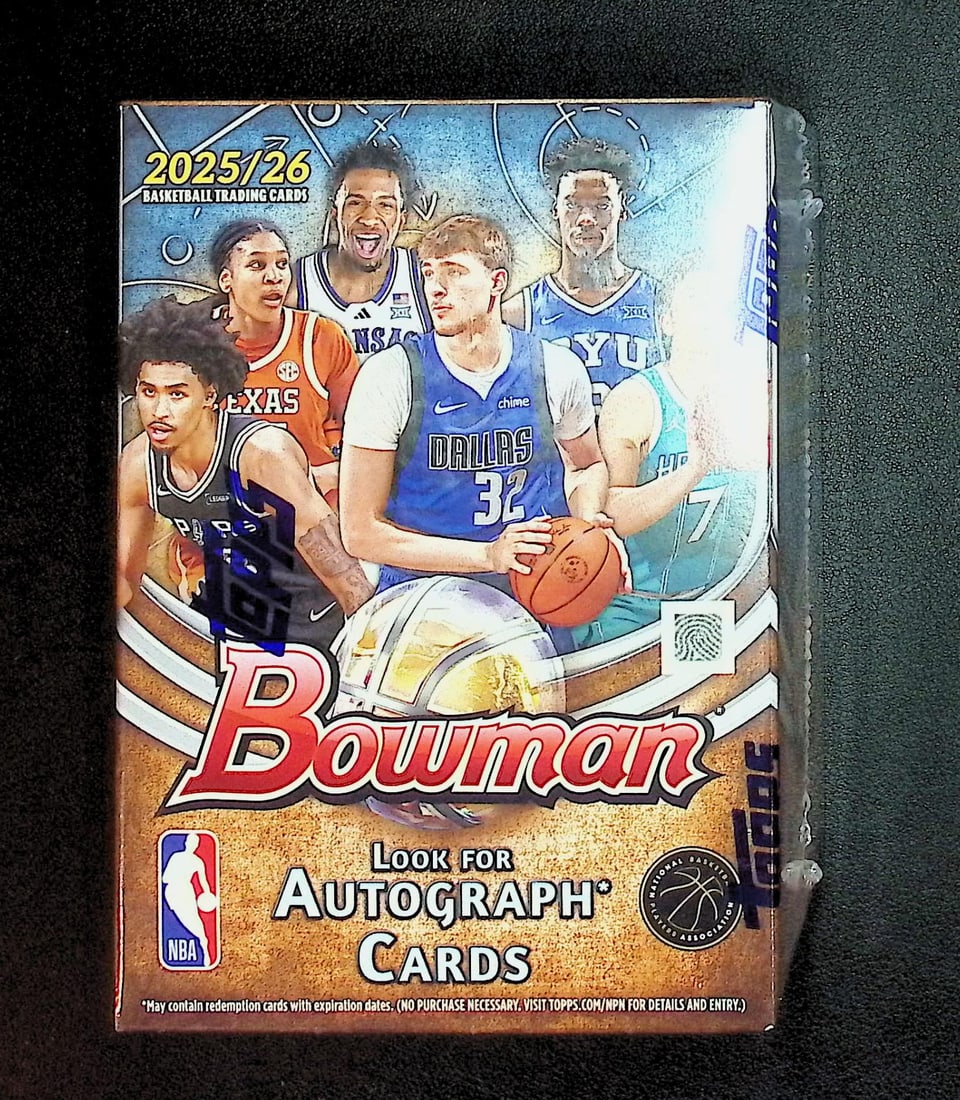 2025-26 Bowman Basketball Blaster Box - Cooper Flagg & Kon Knueppel Rookie Cards: Bowman Basketball NBA Trading & Sports Cards, Sports Cards for Sale Near Me, Champion and Hall of Fame Players, Auction Lots for Sale On Line