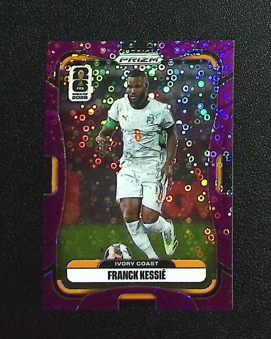 Franck Kessie Purple Disco /355 2026 Prizm FIFA World Cup #251 Ivory Coast: Panini Soccer Select, Prizm, Mosaic, Contenders, Revolution, Phoenix, FIFA World Cup, Soccer Rookie FIFA Sports Trading Cards, Silver, SP, SSP, Wave Prizms, Numbered Cards, Soccer sports Cards for Sal