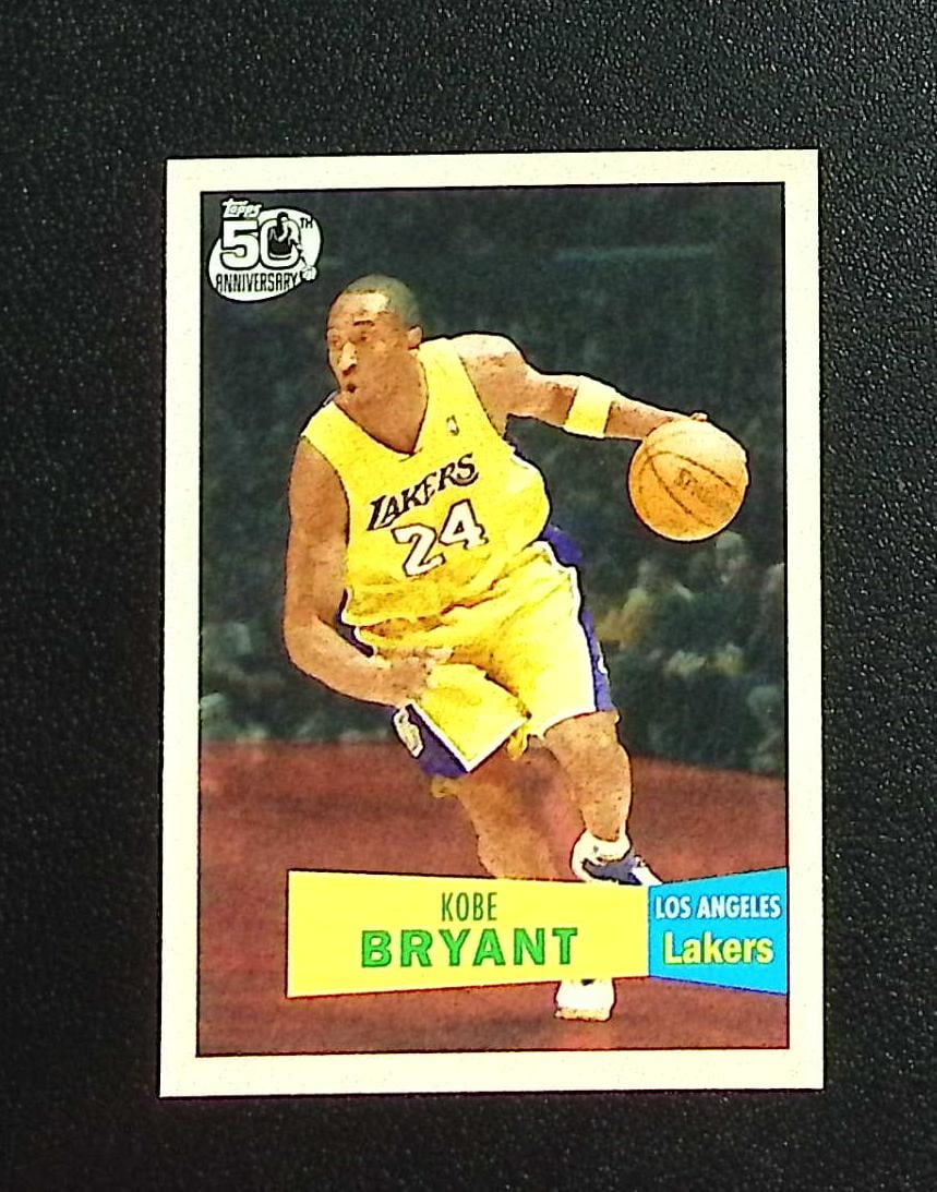 Kobe Bryant 1957-58 Variation 2007-08 Topps #24 Los Angeles Lakers: Topps & Bowman Basketball NBA Trading & Sports Cards, Sports Cards for Sale Near Me, Chrome, Refractor, SP, SSP, Valuable Auction Memorabilia Lots Sold On Line, NBA Championship & Hall of Fame Player 
