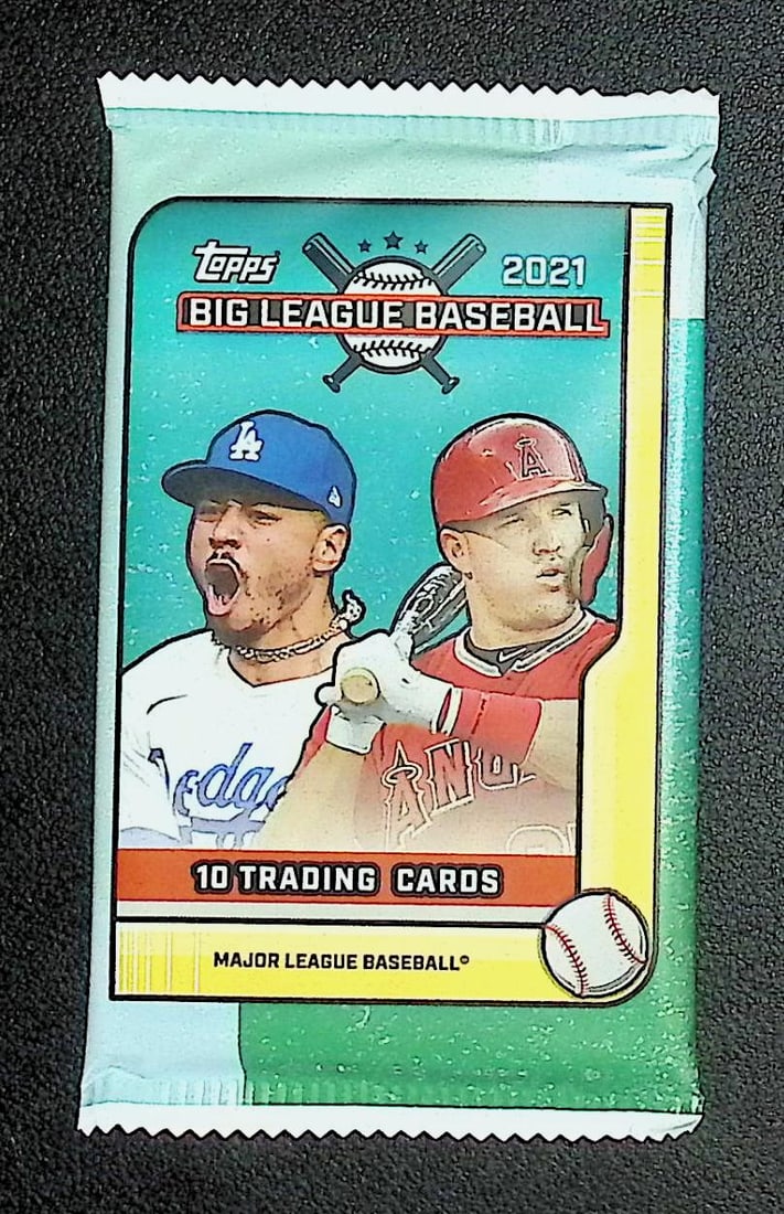 2021 Topps Big League Baseball HOBBY BOX PACK: Topps MLB Rookie Baseball Trading Cards, Sports Cards for Sale Near Me, World Series & Hall of Fame Players, Shohei Ohtani, Mike Trout, Aaron Judge, Mookie Betts, Boston Red Sox, New York Yankees