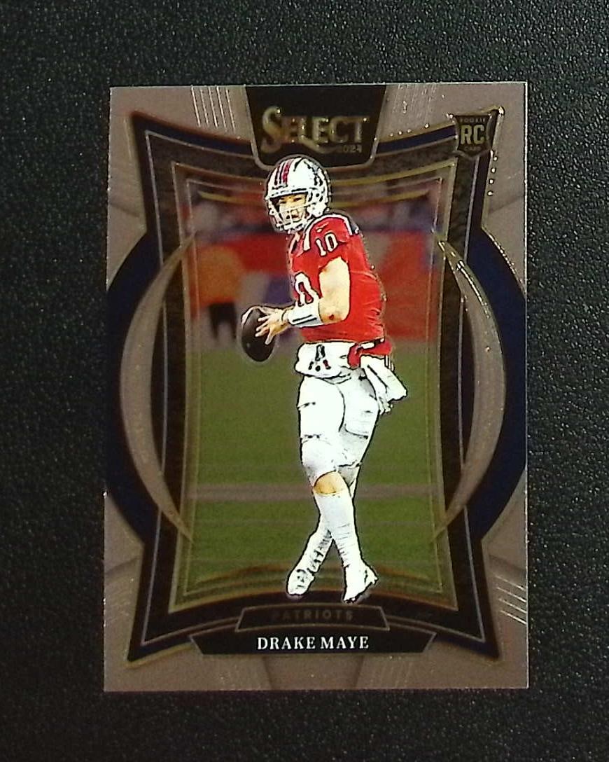 Drake Maye Rookie Card 2024 Select #27 New England Patriots: Panini, Donruss Optic, & Donruss Select, Prizm, Mosaic, Contenders, Zenith, Phoenix, Illusions, Absolute, Rookie NFL Sports Trading Cards, SP, SSP, Cards, Football Cards for Sale Near Me, Superbowl & 