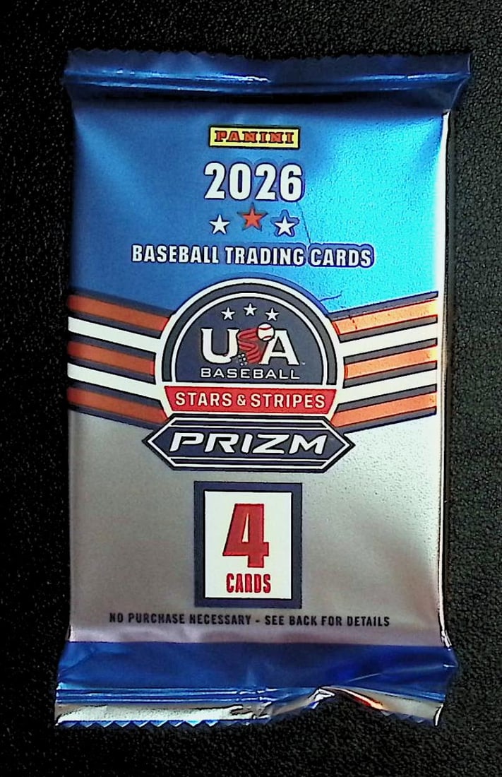 2026 Panini USA Baseball Stars & Stripes Prizm Blaster Box Pack: Prizm Baseball MLB Trading & Sports Cards, Paul Skenes, Elly De La Cruz, James Wood, Silver Prizm, Cracked Ice, SP, Autographs, Numbered Cards, Auction Commemorative Lots for Sale on Line, Sports Card