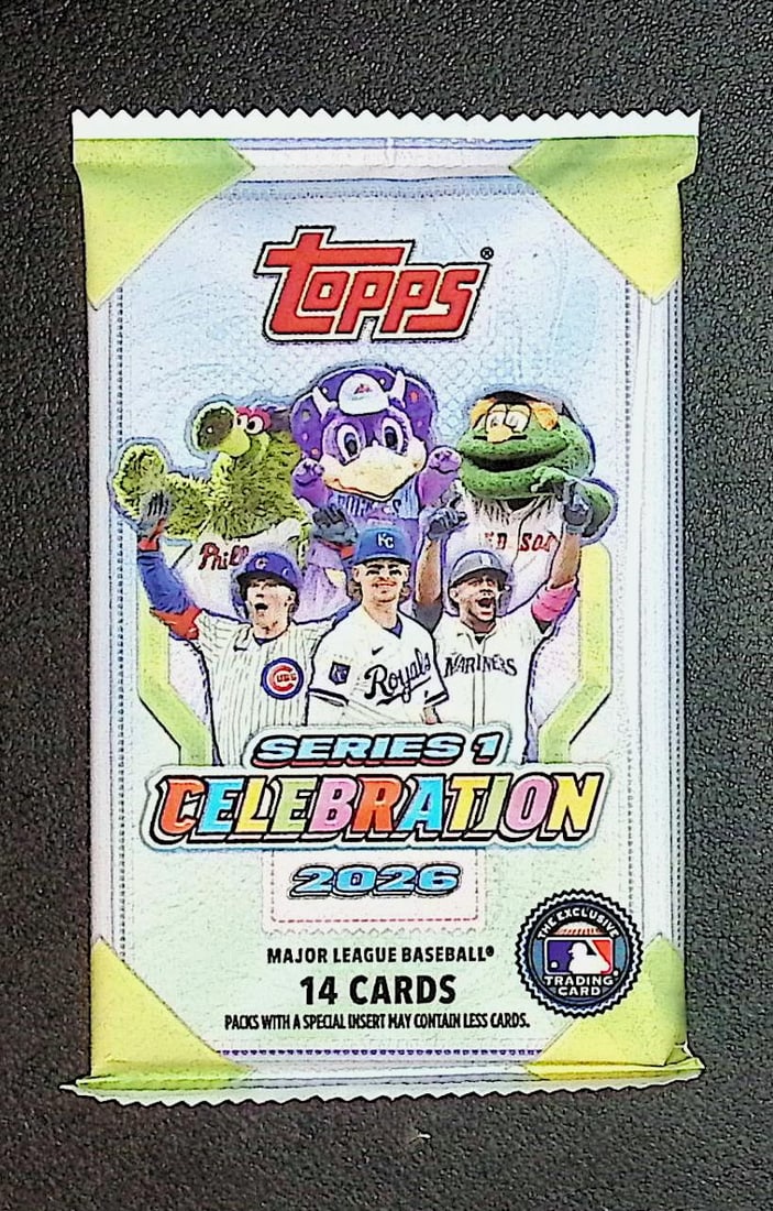 2026 Topps Series 1 Celebration Baseball Mega Box Pack: Factory Sealed Topps Baseball MLB Trading & Sports Cards, Rookie Cards in this set are Roman Anthony, Speckled, SP, SSP, Variations, Autographs, Chrome, Refractors, 1976 Topps, Sports Cards for Sale N