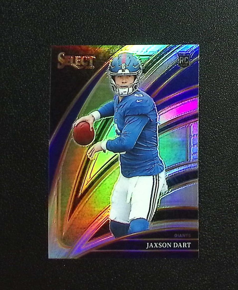 Jaxson Dart Rookie Club Level Silver Prizm 2025 Select #293 New York Giants: Panini, Donruss Optic, & Donruss Select, Prizm, Mosaic, Contenders, Zenith, Phoenix, Illusions, Absolute, Rookie NFL Sports Trading Cards, SP, SSP, Cards, Football Cards for Sale Near Me, Superbowl & 