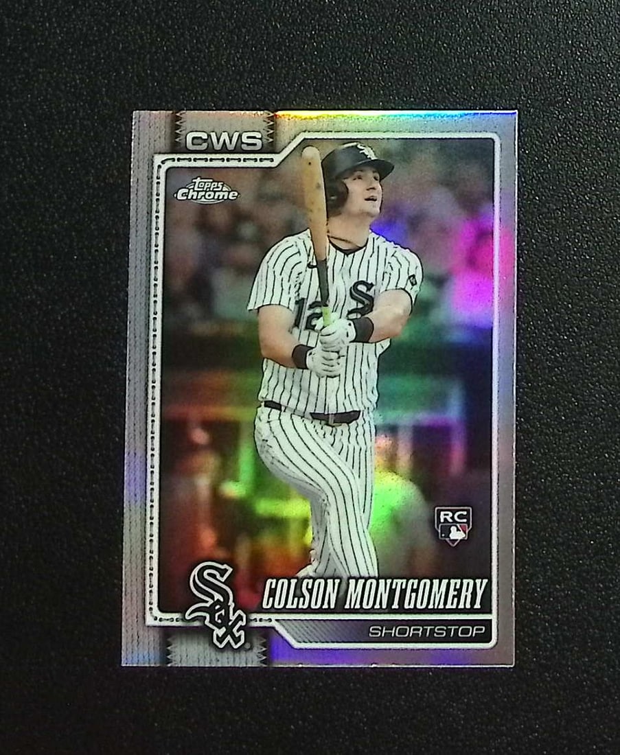 Colson Montgomery Rookie Refractor 2026 Topps Chrome #259 Chicago White Sox: Topps, Bowman, & Fanatics Baseball MLB Trading & Sports Cards, Sports Cards for Sale Near Me, World Series & Hall of Fame Players Memorabilia, Refractors, X-Fractors, Numbered, SP, SSP, Valuable Aucti