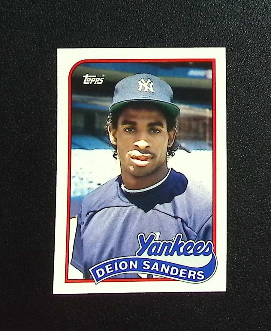 Deion Sanders Rookie Card 1989 Topps Traded #110T New York Yankees: Topps, Bowman, & Fanatics Baseball MLB Trading & Sports Cards, Sports Cards for Sale Near Me, World Series & Hall of Fame Players Memorabilia, Refractors, X-Fractors, Numbered, SP, SSP, Valuable Aucti