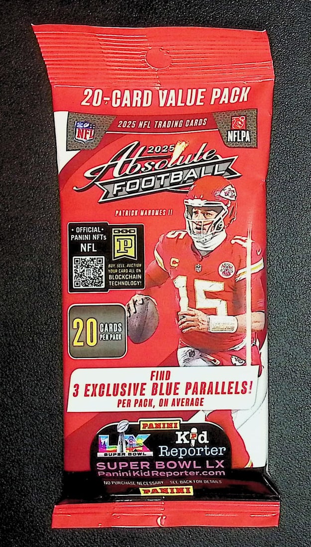 2025 Panini Absolute Football HANGER VALUE PACK- RC: Jaxson Dart, Emeka Egbuka: Panini Rookie Football NFL Trading & Sports Cards, Rookie Cards in This Set are Jaxson Dart, Cam Ward, Shedeur Sanders, Cam Skattebo, Travis Hunter, Football & Sports Cards for Sale Near Me, Silver, W
