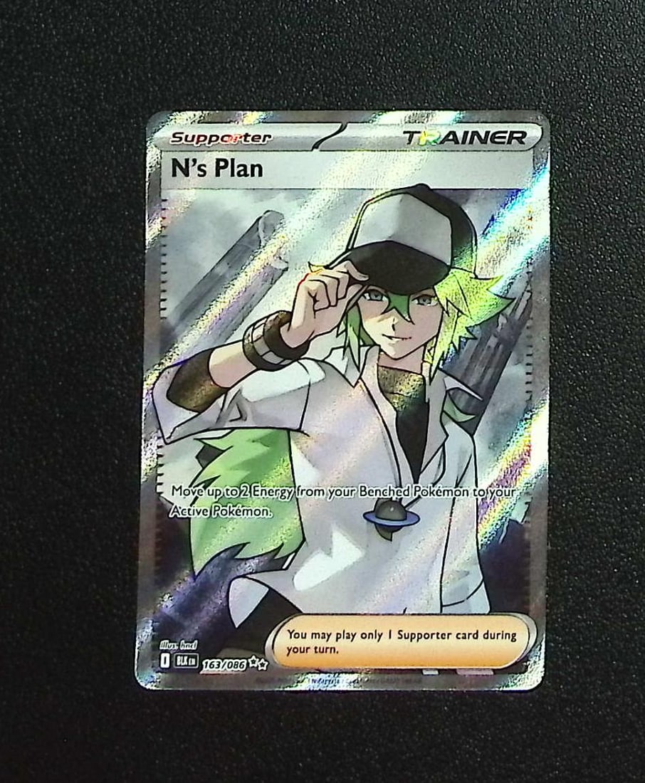 Pokemon Black Bolt N's Plan Ultra Rare #163: Pokemon Trading Card Game Cards, Charizard, Pikachu, Mewtwo, Reverse Holo, Holo Rare, Secret Rare Cards, Full Art Cards, Eevee, Ultra Rare Card, Illustration Rare, Special Illustration Rare SIR