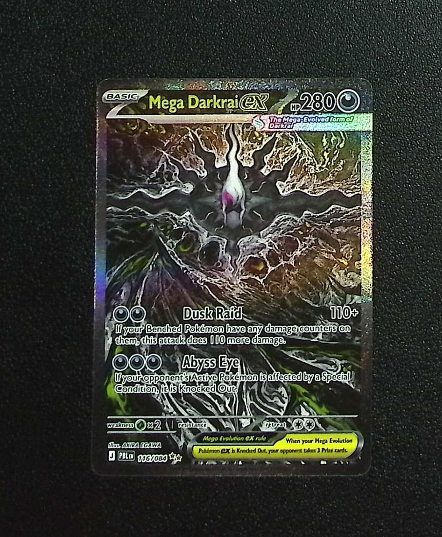 Pokemon Pitch Black Mega Darkrai Ex Special Illustration Rare #116: Pokemon Trading Card Game Cards, Charizard, Pikachu, Mewtwo, Reverse Holo, Holo Rare, Secret Rare Cards, Full Art Cards, Eevee, Ultra Rare Card, Illustration Rare, Special Illustration Rare SIR