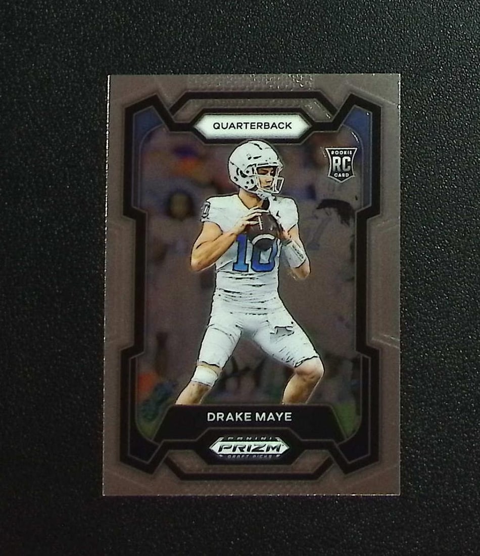Drake Maye Rookie Card 2024 Prizm Draft Picks #103 UNC Tarheels, Patriots: Panini, Donruss Optic, & Donruss Select, Prizm, Mosaic, Contenders, Zenith, Phoenix, Illusions, Absolute, Rookie NFL Sports Trading Cards, SP, SSP, Cards, Football Cards for Sale Near Me, Superbowl & 