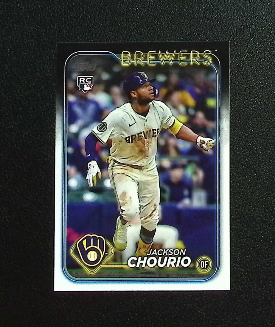 Jackson Chourio Rookie Card 2024 Topps Update #US240 Milwaukee Brewers: Topps, Bowman, & Fanatics Baseball MLB Trading & Sports Cards, Sports Cards for Sale Near Me, World Series & Hall of Fame Players Memorabilia, Refractors, X-Fractors, Numbered, SP, SSP, Valuable Aucti