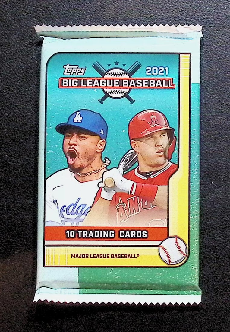 2021 Topps Big League Baseball HOBBY BOX PACK: Topps MLB Rookie Baseball Trading Cards, Sports Cards for Sale Near Me, World Series & Hall of Fame Players, Shohei Ohtani, Mike Trout, Aaron Judge, Mookie Betts, Boston Red Sox, New York Yankees
