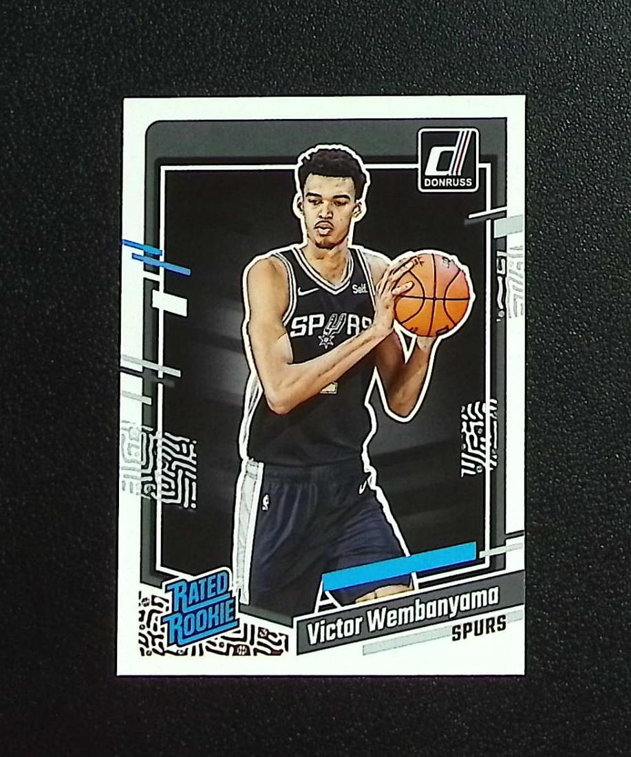 Victor Wembanyama Rookie Card 2023-24 Donruss #220 San Antonio Spurs: Panini, Donruss Optic, Donruss Select, Prizm, Mosaic, Contenders, Revolution, Phoenix, NBA Hoops, Rookie NFL Sports Trading Cards, Silver, SP, SSP, Wave Prizms, Numbered Cards, Basketball sports Cards