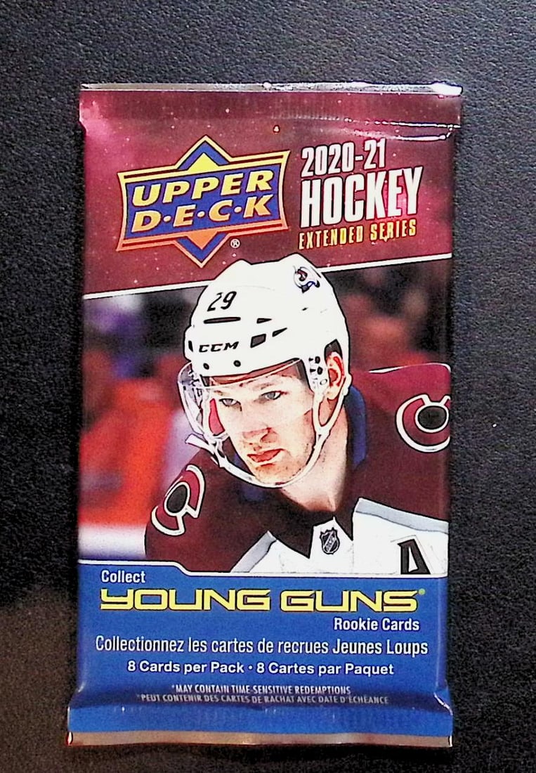 2020-21 Upper Deck Extended Series Hockey Card RETAIL BOX PACK Sports Cards: Upper Deck Hockey NHL Trading & Sports Cards, Sports Cards for Sale Near Me, Connor McDavid, Alex Ovechkin, Sidney Crosby, Nathan McKinnon, Stanley Cup & Hall of Fame Players, Auction Memorabilia Lots