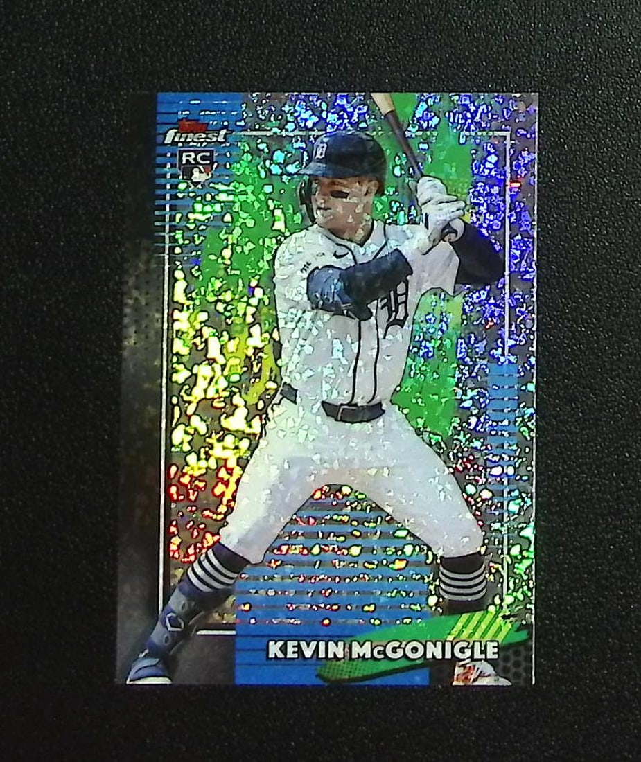 Kevin McGonigle Rookie Mini Diamond Refractor 2026 Topps Finest #74 Detroit Tigers: Topps, Bowman, & Fanatics Baseball MLB Trading & Sports Cards, Sports Cards for Sale Near Me, World Series & Hall of Fame Players Memorabilia, Refractors, X-Fractors, Numbered, SP, SSP, Valuable Aucti