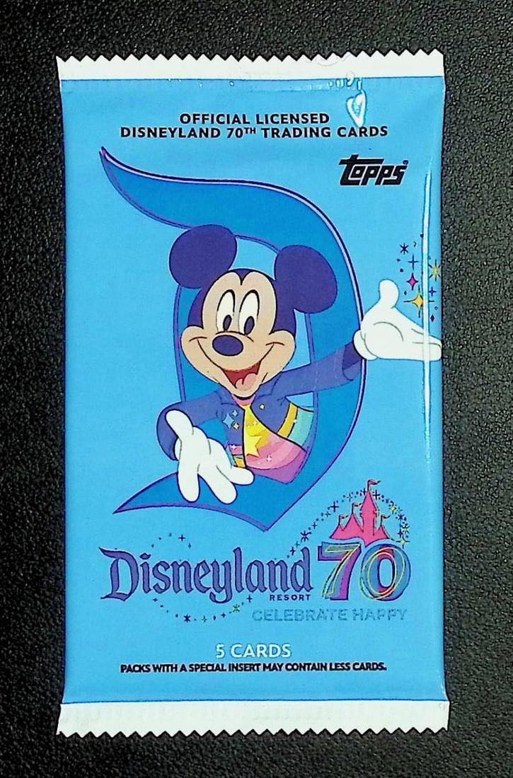 2025 Topps Disneyland Resort 70th Anniversary Blaster Box Pack: Disney Topps Trading Cards of Movies & Television Shows, Refractors, Ray Waves, Numbered Rare Cards. Darth Vader, Luke Skywalker, Princess Leia, Mandalorian, Yoda, Grogu, Han Solo, Rebellion, Imperial
