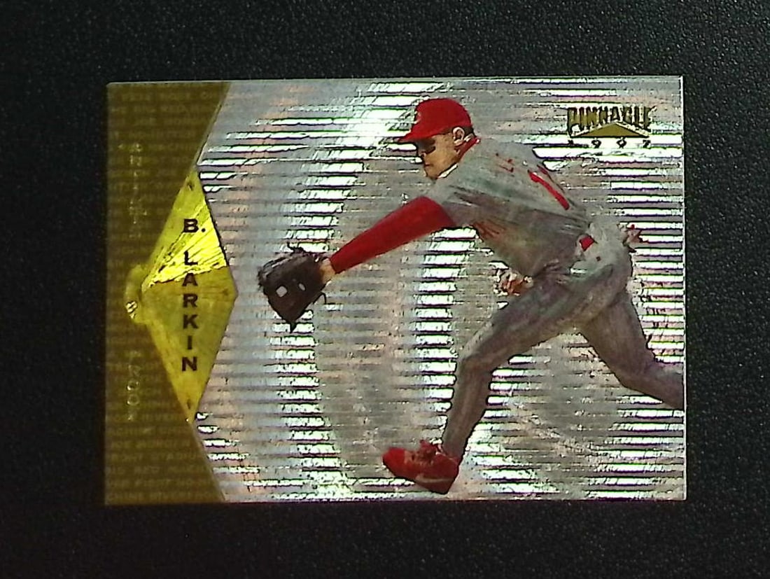 Barry Larkin Artist's Proof 1997 Pinnacle Museum Collection #109 RARE (1 of 2)