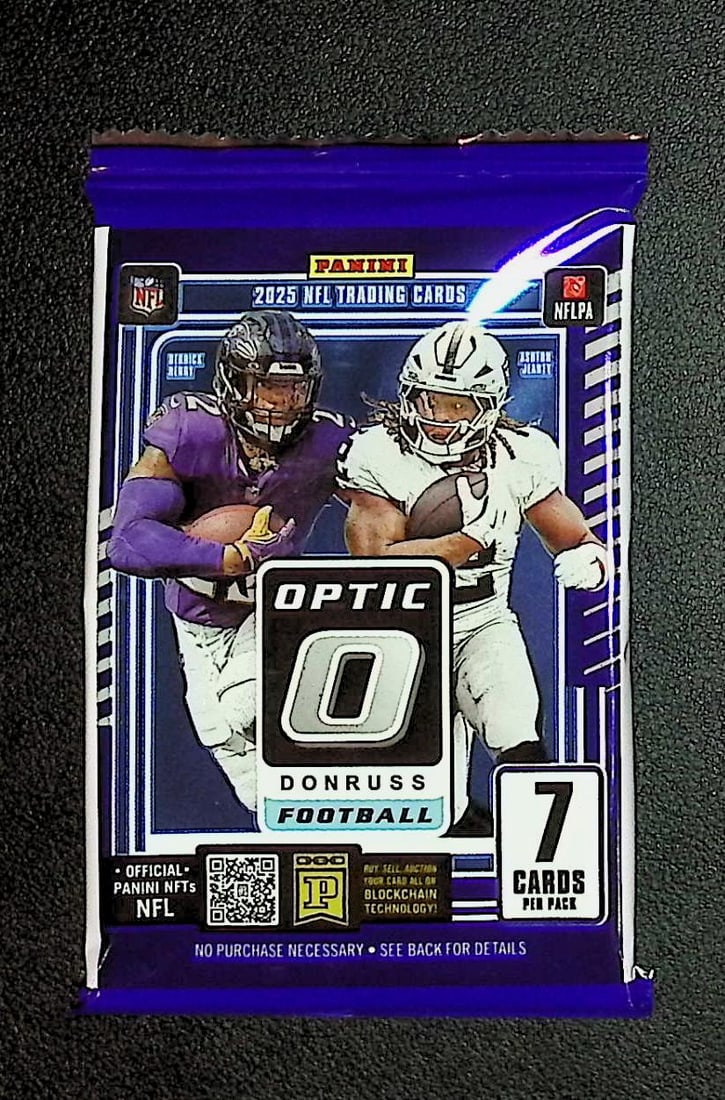 2025 Donruss Optic Football Card MEGA BOX PACK- Jaxson Dart, Tyler Shough Rookie Cards (1 of 1)