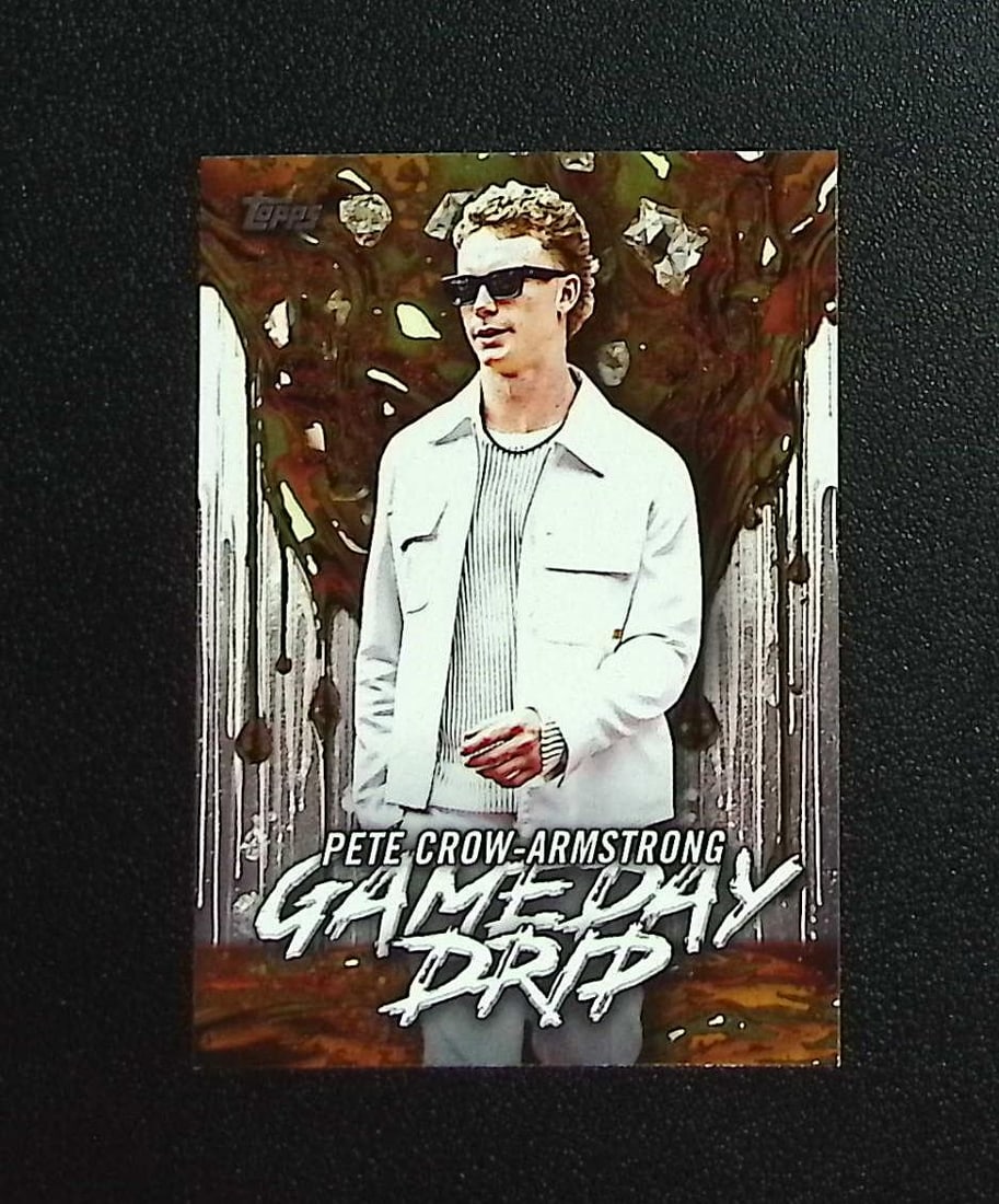 Pete Crow-Armstrong Gameday Drip 2026 Topps #GD-4 Chicago Cubs: Topps, Bowman, & Fanatics Baseball MLB Trading & Sports Cards, Sports Cards for Sale Near Me, World Series & Hall of Fame Players Memorabilia, Refractors, X-Fractors, Numbered, SP, SSP, Valuable Aucti