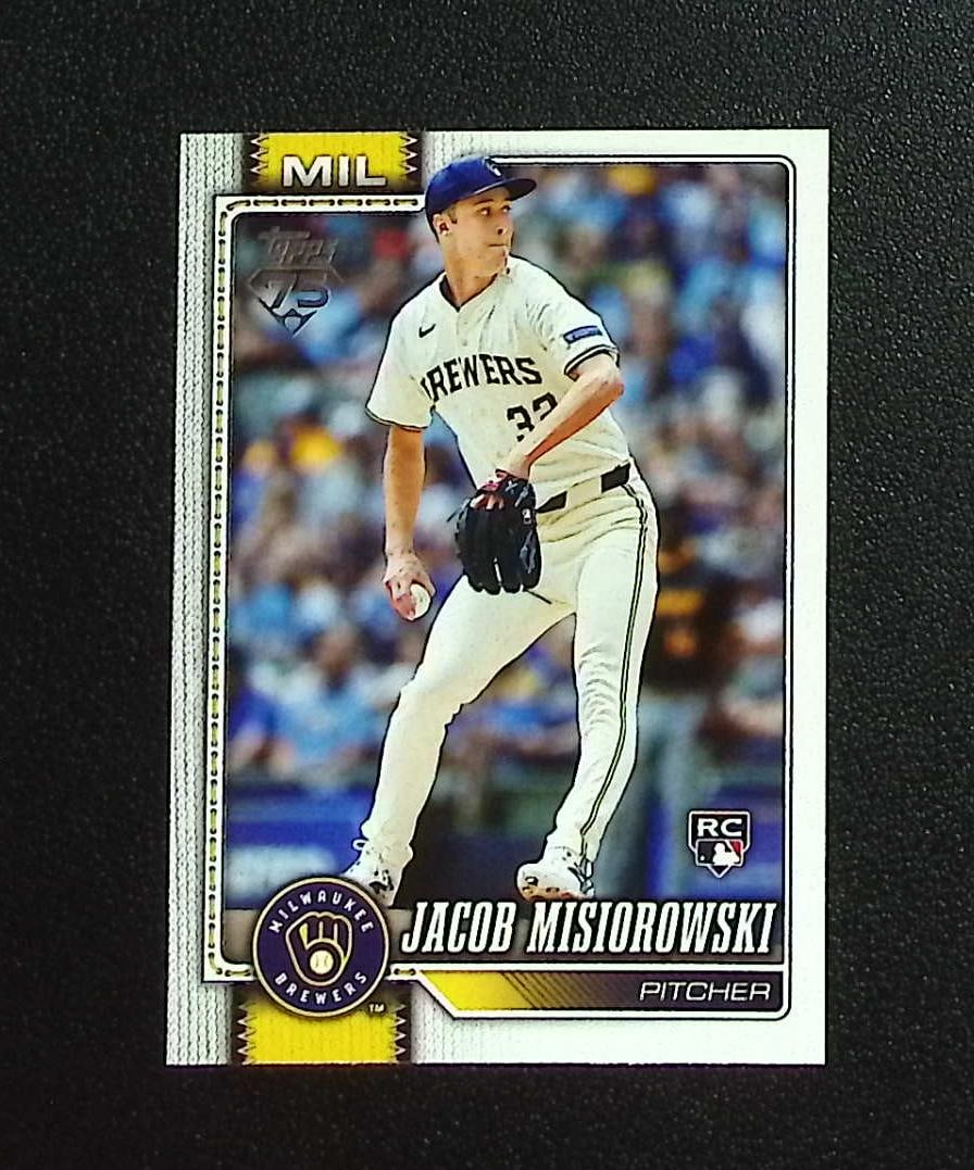 Jacob Misiorowski Rookie Card 2026 Topps #10 Milwaukee Brewers: Topps, Bowman, & Fanatics Baseball MLB Trading & Sports Cards, Sports Cards for Sale Near Me, World Series & Hall of Fame Players Memorabilia, Refractors, X-Fractors, Numbered, SP, SSP, Valuable Aucti