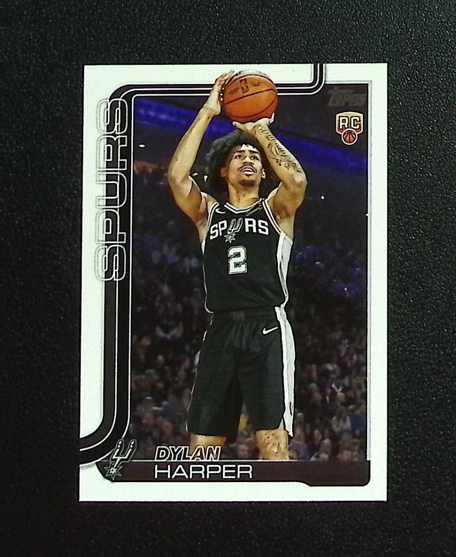 Dylan Harper Rookie Card 2025-26 Topps #202 San Antonio Spurs: Topps & Bowman Basketball NBA Trading & Sports Cards, Sports Cards for Sale Near Me, Chrome, Refractor, SP, SSP, Valuable Auction Memorabilia Lots Sold On Line, NBA Championship & Hall of Fame Player 
