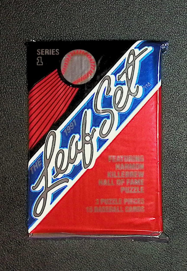1991 Leaf Set Series 1 Baseball Retail Box Wax Pack - Featuring Harmon Killebrew HOF Puzzle: Leaf MLB Baseball Trading & Sports Cards & Memorabilia, Chipper Jones, Ken Griffey, Jr., Frank Thomas, Bo Jackson, Cal Ripken, Nolan Ryan, Craig Biggio Rookie Card, Dwight Gooden, Rickey Henderson, Pa