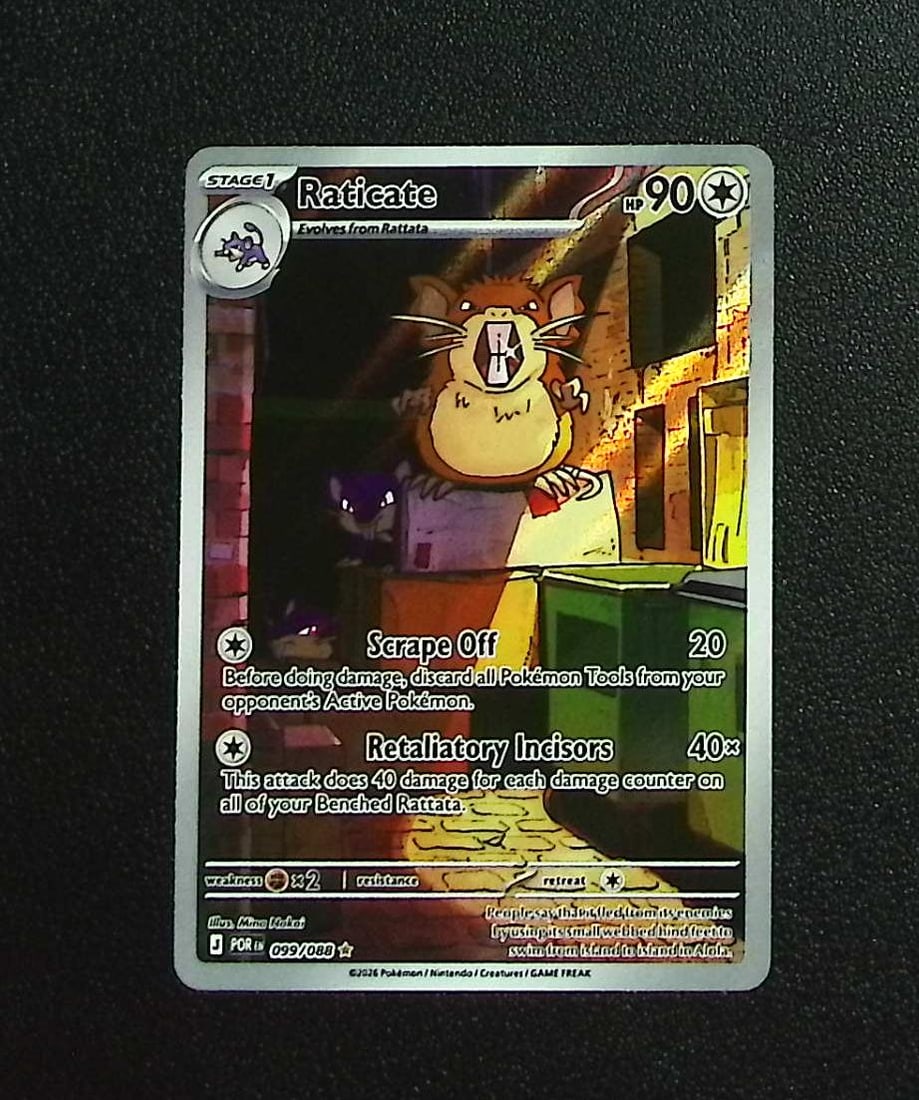 Pokemon Perfect Order Raticate Illustration Rare #99: Pokemon Trading Card Game Cards, Charizard, Pikachu, Mewtwo, Reverse Holo, Holo Rare, Secret Rare Cards, Full Art Cards, Eevee, Ultra Rare Card, Illustration Rare, Special Illustration Rare SIR