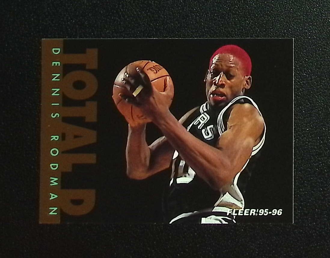 Dennis Rodman Total D 1995-96 Fleer #11 Spurs, Bulls (1 of 2)