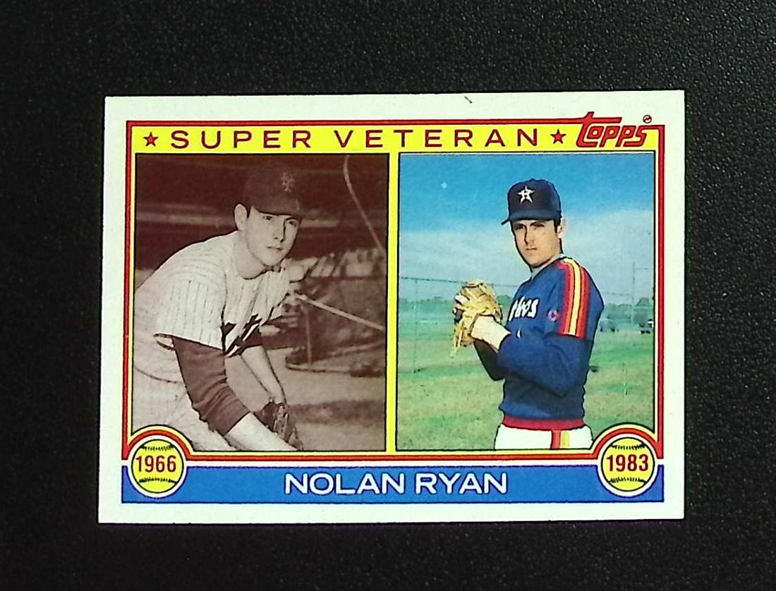 Nolan Ryan Super Veteran 1983 Topps #361: Topps, Bowman, & Fanatics Baseball MLB Trading & Sports Cards, Sports Cards for Sale Near Me, World Series & Hall of Fame Players Memorabilia, Refractors, X-Fractors, Numbered, SP, SSP, Valuable Aucti