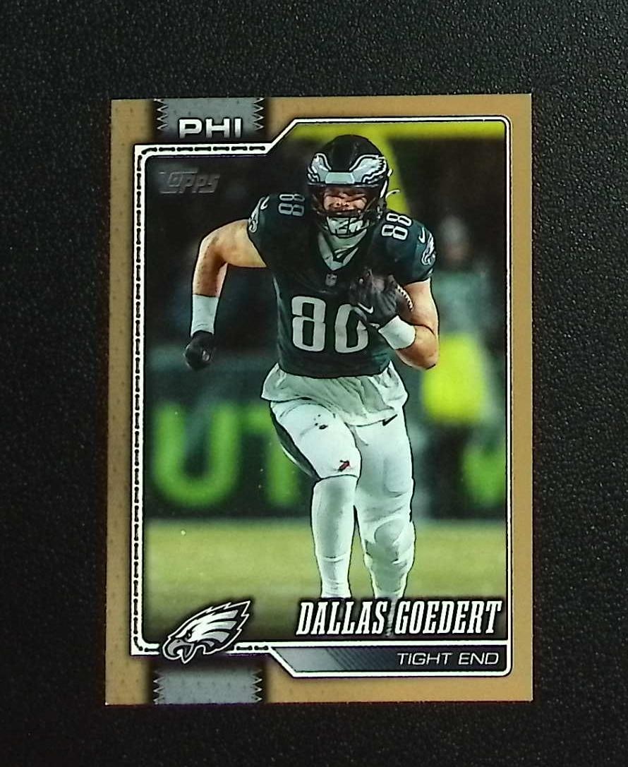 Dallas Goedert Gold /2026 2026 Topps #170 Philadelphia Eagles: Topps & Bowman Football NFL Trading Sports Cards, Sports Cards for Sale Near Me, Super Bowl & Hall of Fame Player Cards, Resurgence, Composite, SP, SSP, Valuable Auction Memorabilia Lots For Sale On L