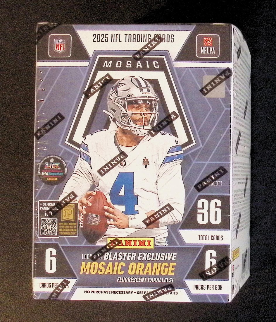 2025 Panini Mosaic Football BLASTER BOX - Jaxson Dart, Cam Skattebo, Emeka Egbuka, Ashton Jeanty, (1 of 1)