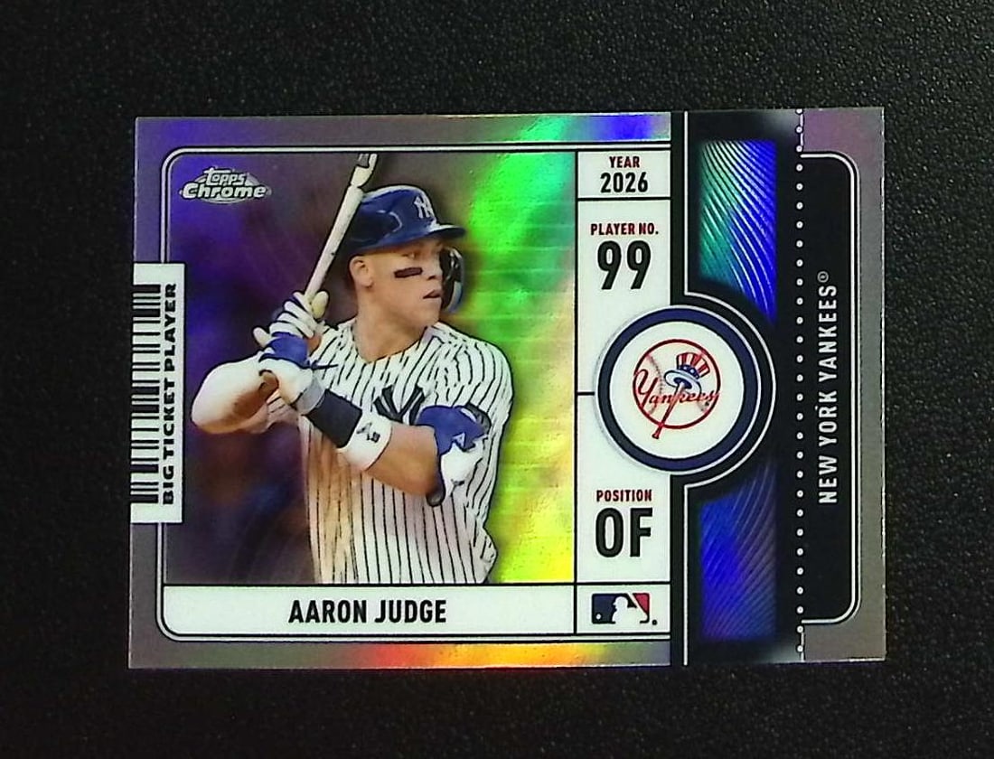 Aaron Judge Big Ticket Player 2026 Topps Chrome #BTP-18 New York Yankees (1 of 2)