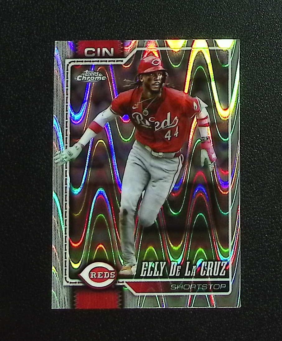 Elly De La Cruz Raywave Refractor 2026 Topps Chrome #279 Cincinnati Reds: Topps, Bowman, & Fanatics Baseball MLB Trading & Sports Cards, Sports Cards for Sale Near Me, World Series & Hall of Fame Players Memorabilia, Refractors, X-Fractors, Numbered, SP, SSP, Valuable Aucti