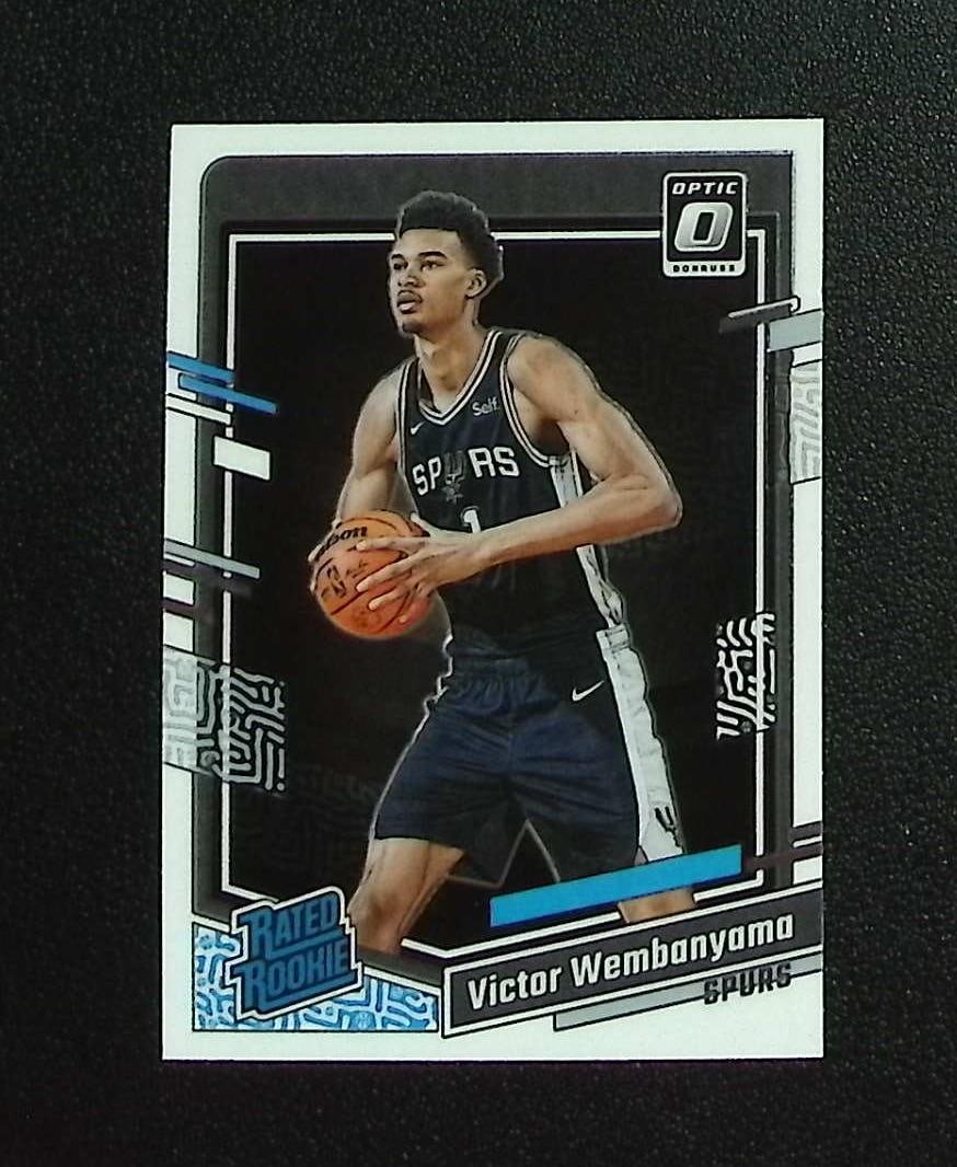 Victor Wembanyama Rookie Card 2023-24 Donruss Optic #225 San Antonio Spurs: Panini, Donruss Optic, Donruss Select, Prizm, Mosaic, Contenders, Revolution, Phoenix, NBA Hoops, Rookie NFL Sports Trading Cards, Silver, SP, SSP, Wave Prizms, Numbered Cards, Basketball sports Cards