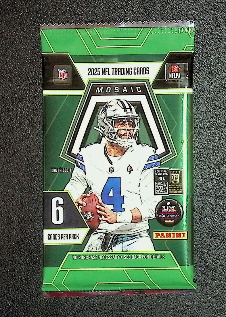 2025 Panini Mosaic Football BLASTER BOX PACK - Jaxson Dart, Cam Skattebo, Emeka Egbuka, Ashton: Panini Rookie Football NFL Trading & Sports Cards, Rookie Cards in This Set are Jaxson Dart, Cam Ward, Shedeur Sanders, Cam Skattebo, Travis Hunter, Football & Sports Cards for Sale Near Me, Silver, W