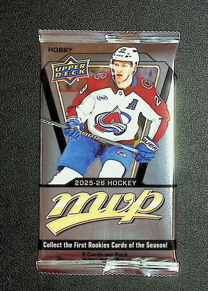 2025-26 Upper Deck MVP HOBBY BOX PACK - NHL Hockey Trading Card: Upper Deck Hockey NHL Trading & Sports Cards, Stanley Cup Winners & Hall of Fame Players, Connor McDavid, Alex Ovechkin, Sports Cards for Sale Near Me, Auction Lots for Sale on Line