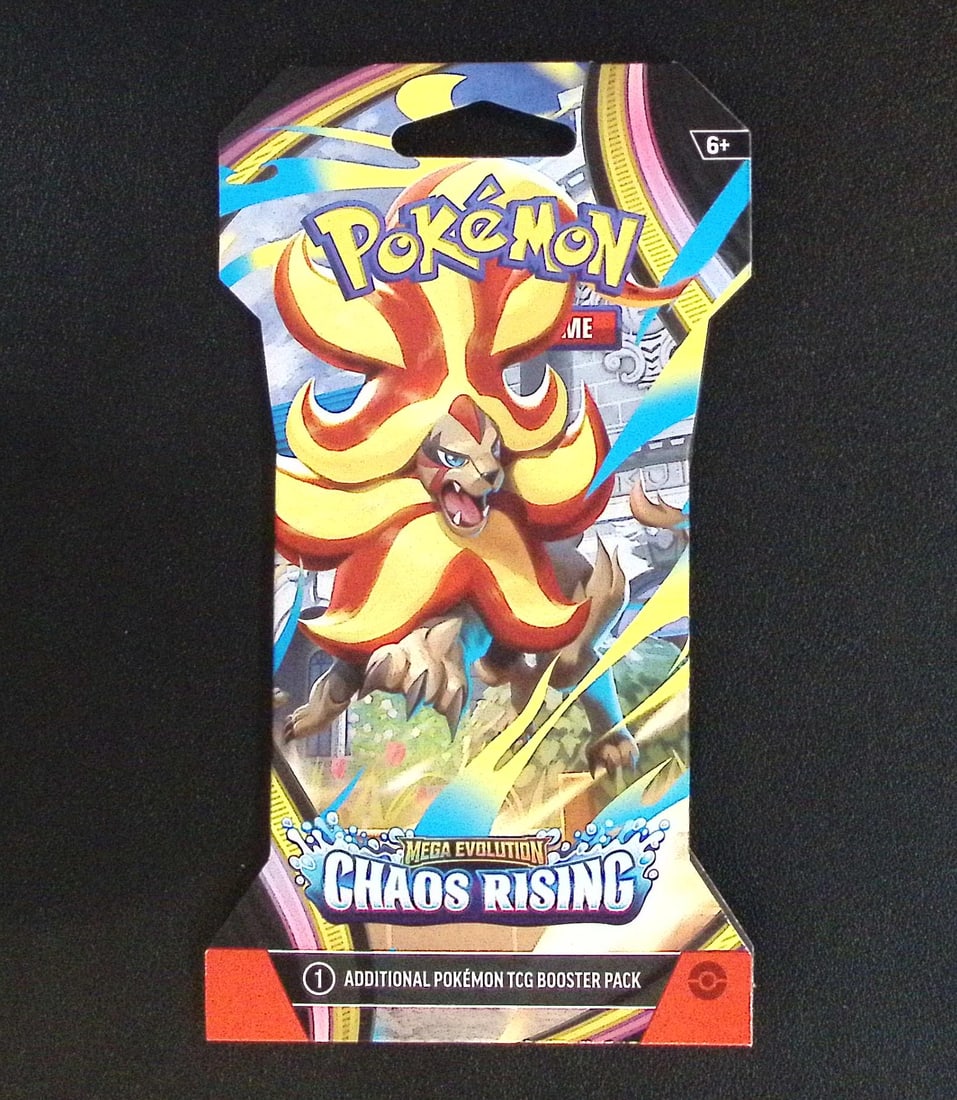Pokemon Chaos Rising Sleeved 10 Card Booster Pack: Pokemon Trading Card Game Cards, Charizard, Pikachu, Mewtwo, Reverse Holo, Holo Rare, Secret Rare Cards, Full Art Cards, Eevee, Ultra Rare Card, Illustration Rare, Special Illustration Rare SIR