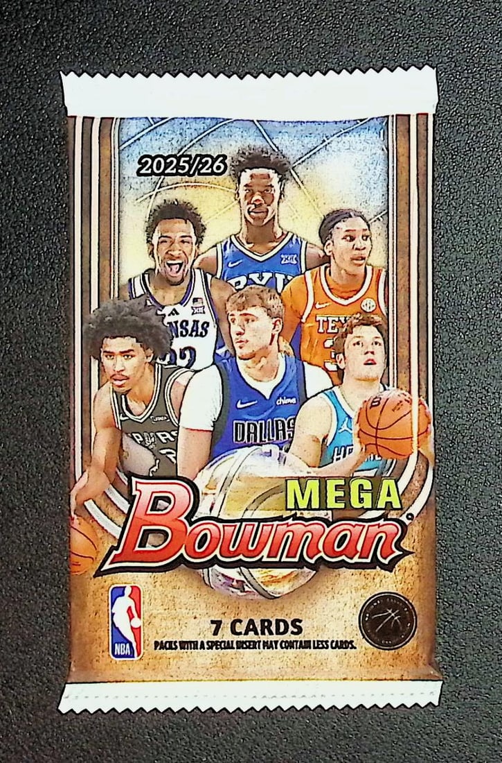 2025-26 Bowman Basketball Mega Box Pack - Cooper Flagg & Kon Knueppel Rookie Cards: Bowman Basketball NBA Trading & Sports Cards, Sports Cards for Sale Near Me, Champion and Hall of Fame Players, Auction Lots for Sale On Line