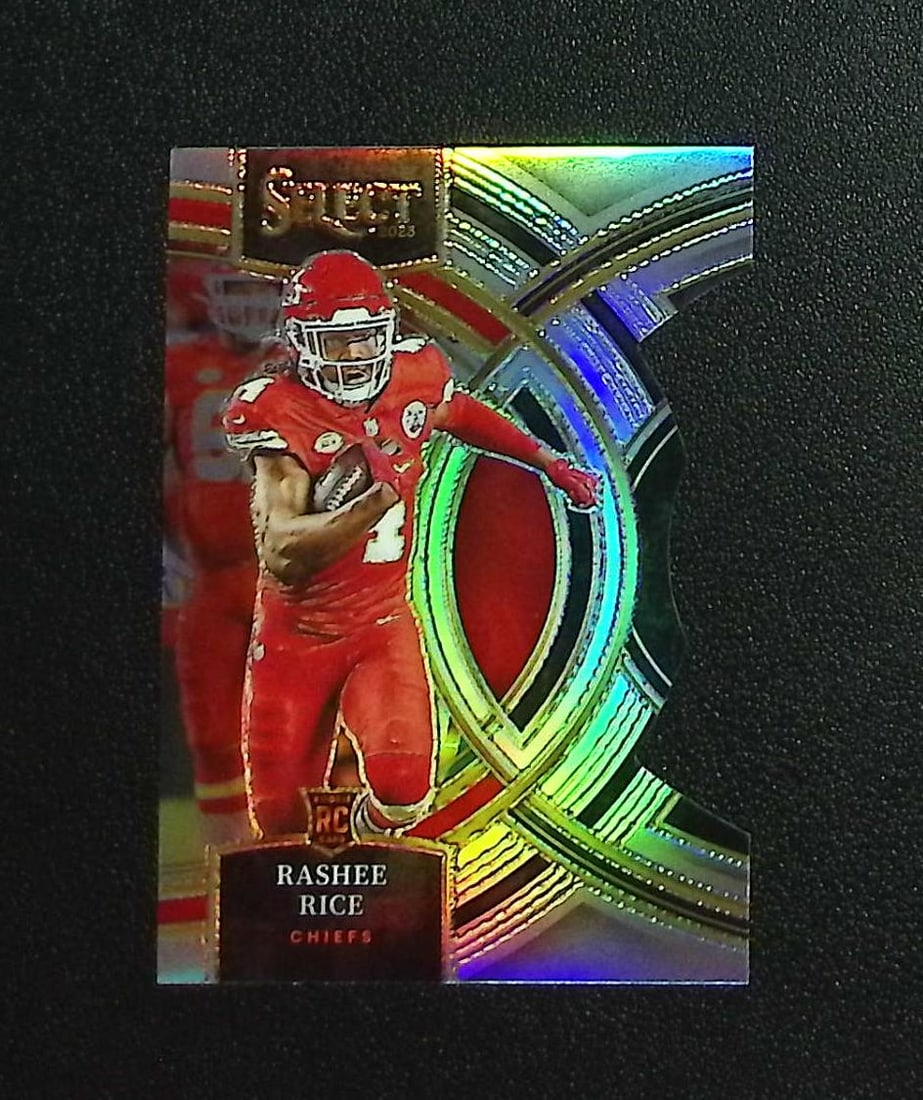 Rashee Rice Rookie Silver Prizm Die Cut 2023 Select #132 Kansas City Chiefs: Panini, Donruss Optic, & Donruss Select, Prizm, Mosaic, Contenders, Zenith, Phoenix, Illusions, Absolute, Rookie NFL Sports Trading Cards, SP, SSP, Cards, Football Cards for Sale Near Me, Superbowl & 