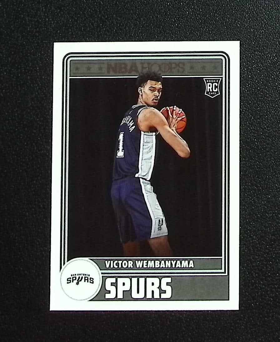 Victor Wembanyama Rookie Card 2023-24 Panini NBA Hoops #298 San Antonio Spurs: Panini, Donruss Optic, & Donruss Select, Prizm, Mosaic, Contenders, Zenith, Phoenix, Illusions, Absolute, Rookie NFL Sports Trading Cards, SP, SSP, Cards, Football Cards for Sale Near Me, Superbowl & 